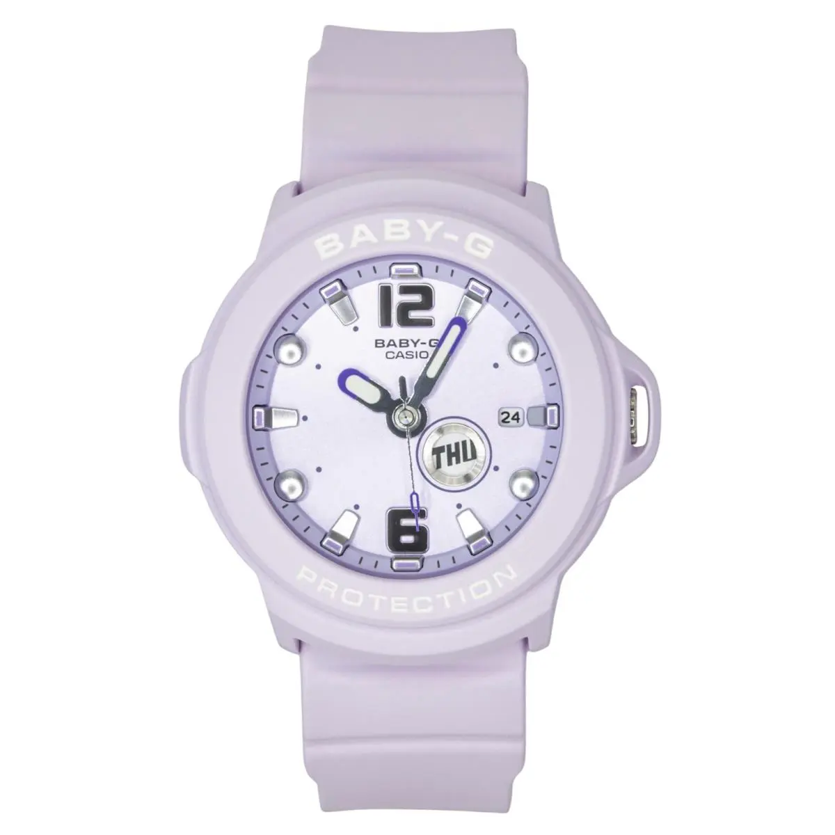 Purple Dial Quartz BGA-15K-6A Womens Ladies Watch with Convertible Holder by Casio