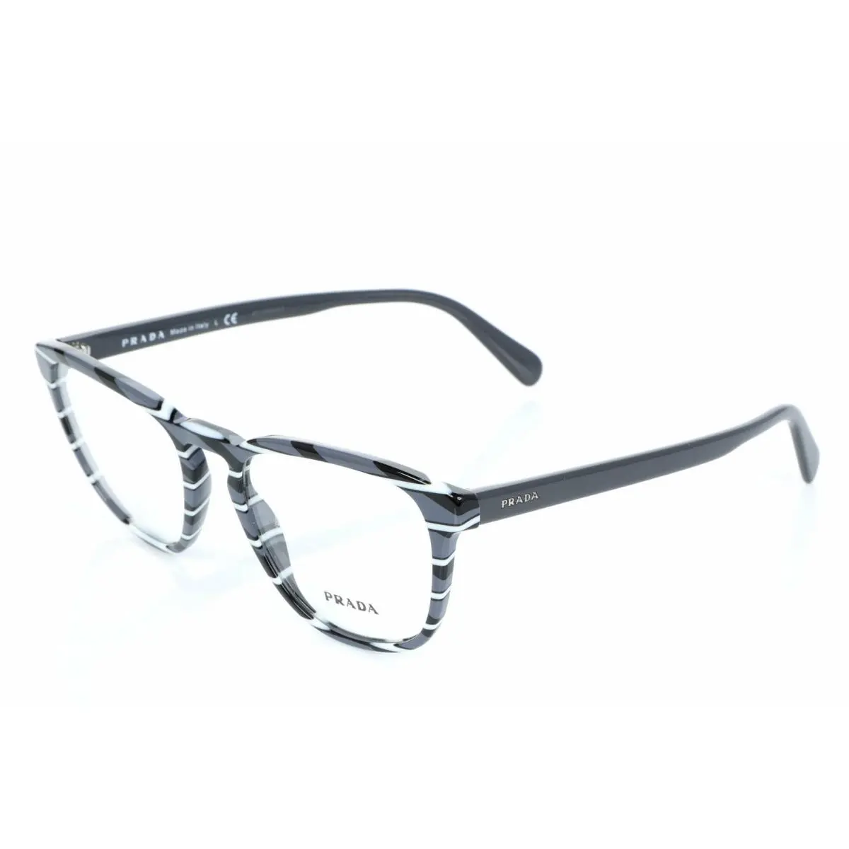 276288 Striped Grey/white One Size by Prada