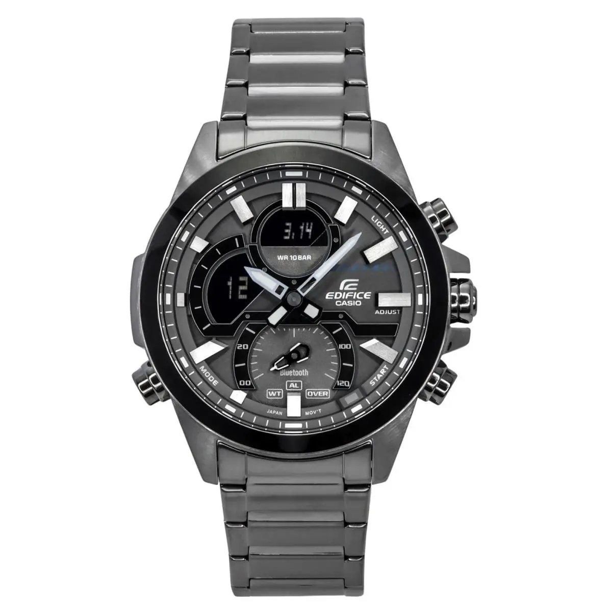 Edifice Smartphone Link Bluetooth Alarm Timer ECB-30DC-1B 100M Mens Watch by Casio