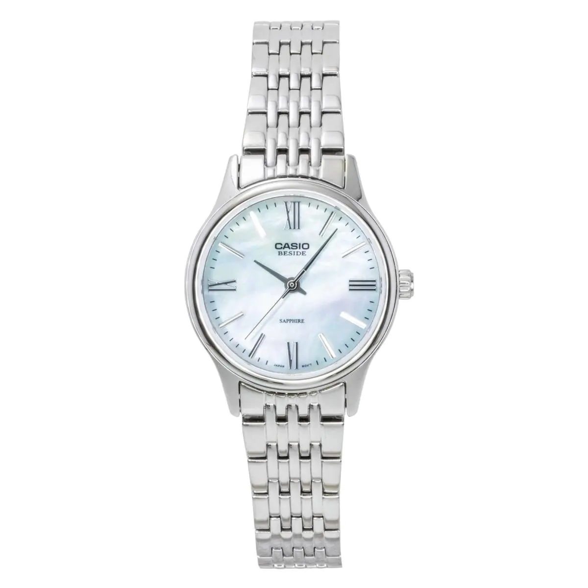 Beside Mother of Pearl Dial Quartz BLS-100DS-2AV Women`s Ladies Watch by Casio