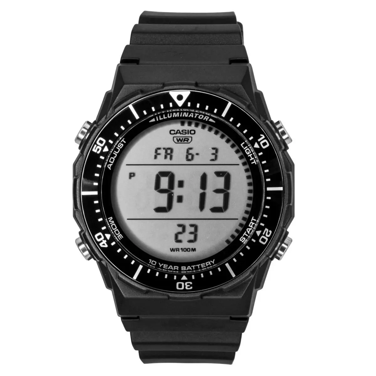 Multifunctional Digital Resin Strap Quartz AE-1700H-1AV 100M Men`s Watch by Casio