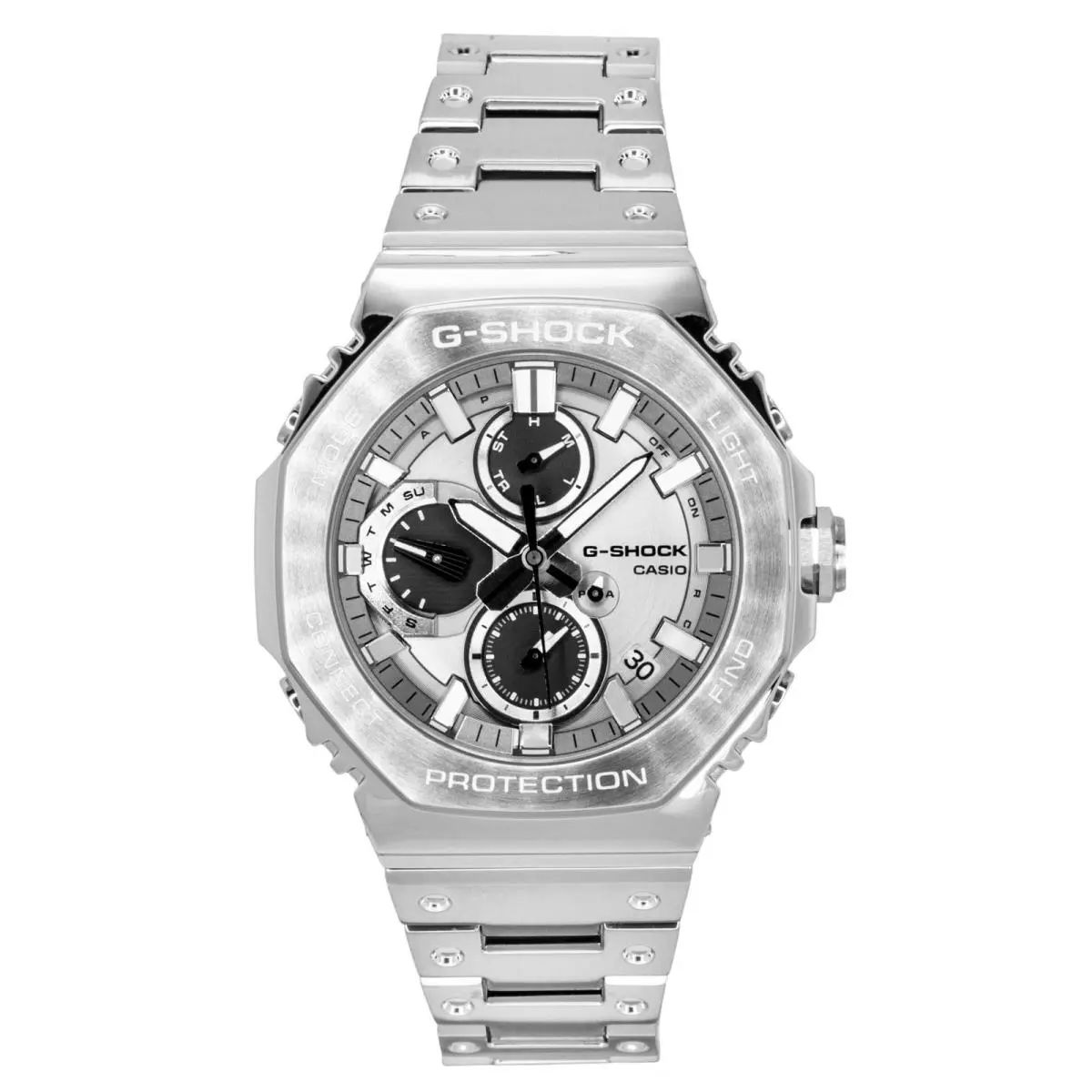 Analog Silver Dial Sports Stainless Steel Men`s Watch GMC-B2100ADS-1A by Casio