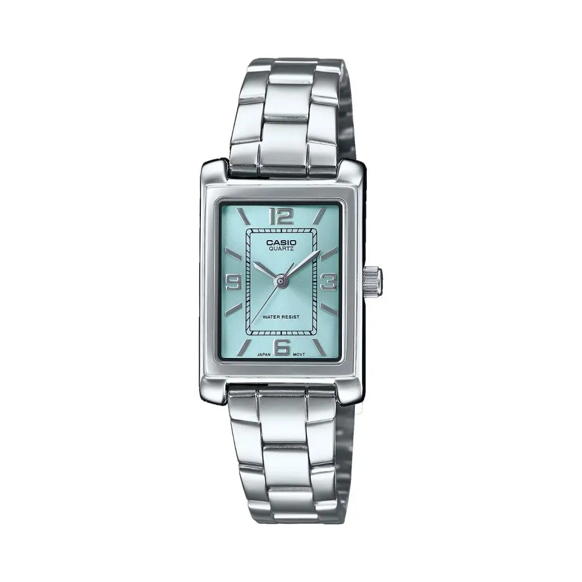 LTP1234DD-2A Women`s Tonneau Standard Stainless Steel Blue Dial Watch by Casio