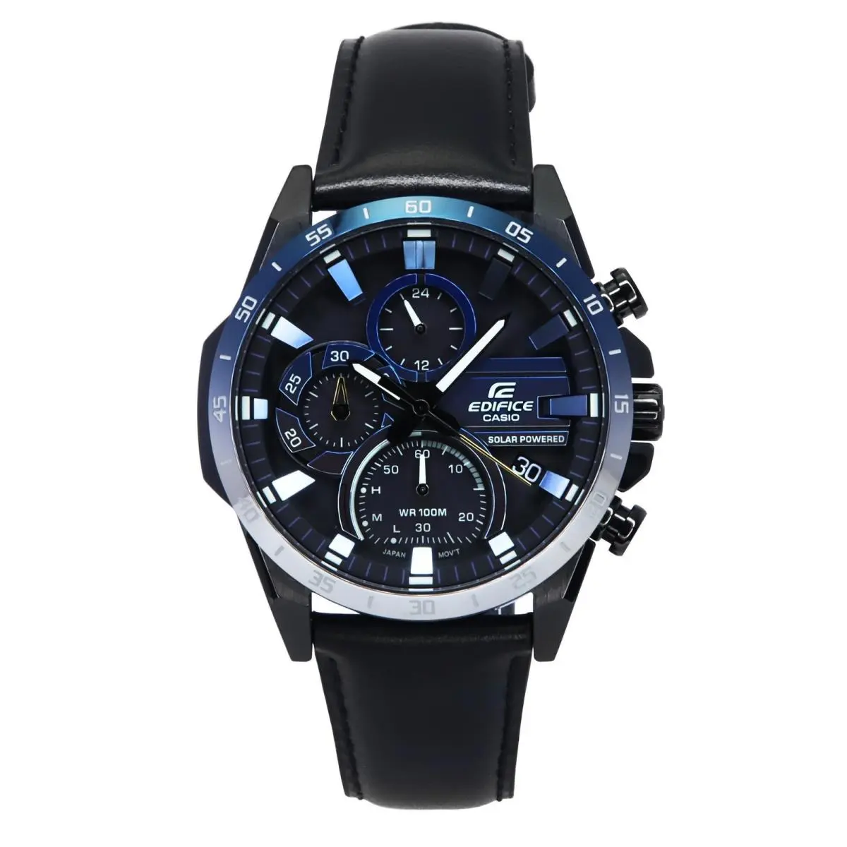 Edifice Chronograph Black Dial Solar 100M Men`s Watch EQS-940NL-1A by Casio