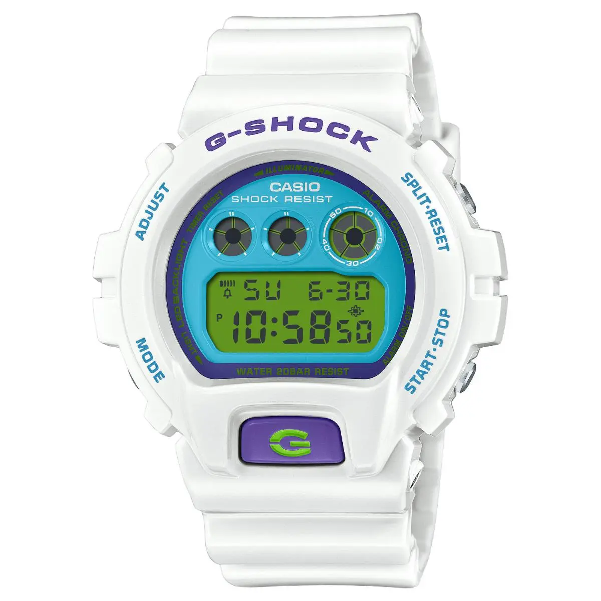 G-shock DW-6900RCS-7JF White / Blue / Purple by Casio