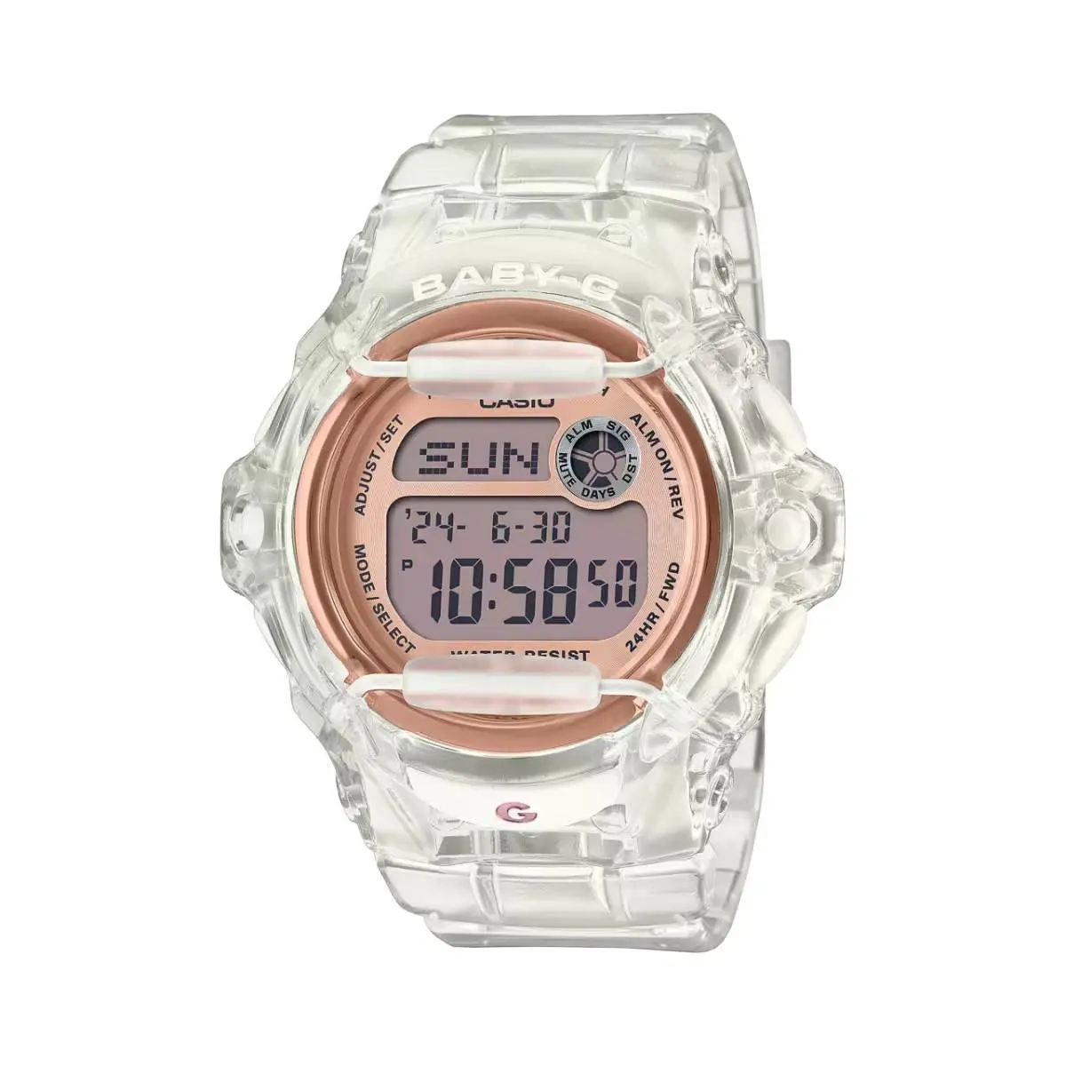 Baby-g BG169UG-7B Clear Case Digital Chrono Digital Watch by Casio
