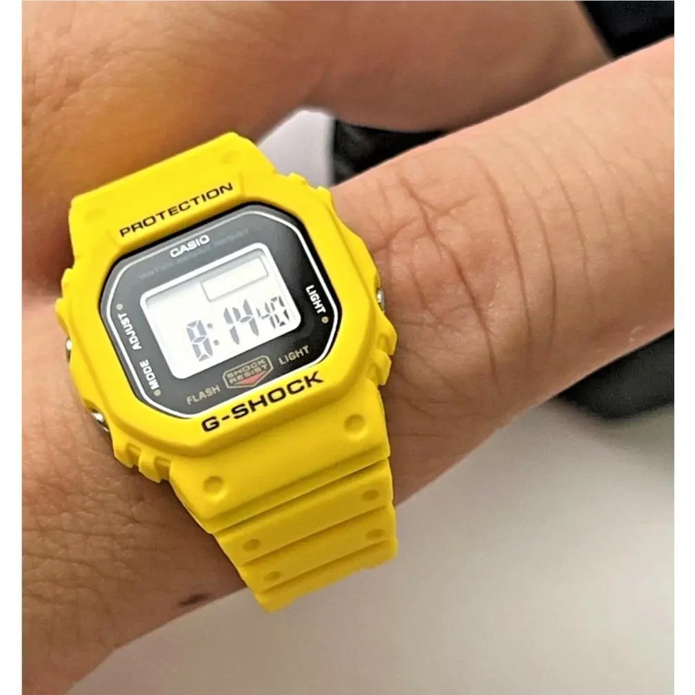 G-shock Nano DWN-5600-9 Yellow Finger Ring Watch 200M Adjustable by Casio