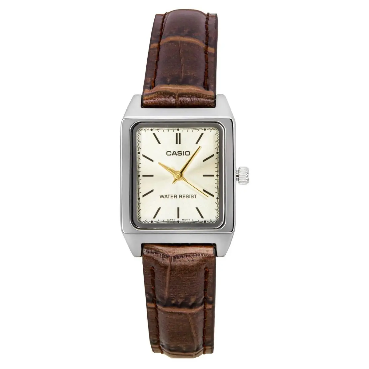 Standard Leather Strap Ivory Dial Quartz LTP-V007L-9E Women`s Ladies Watch by Casio
