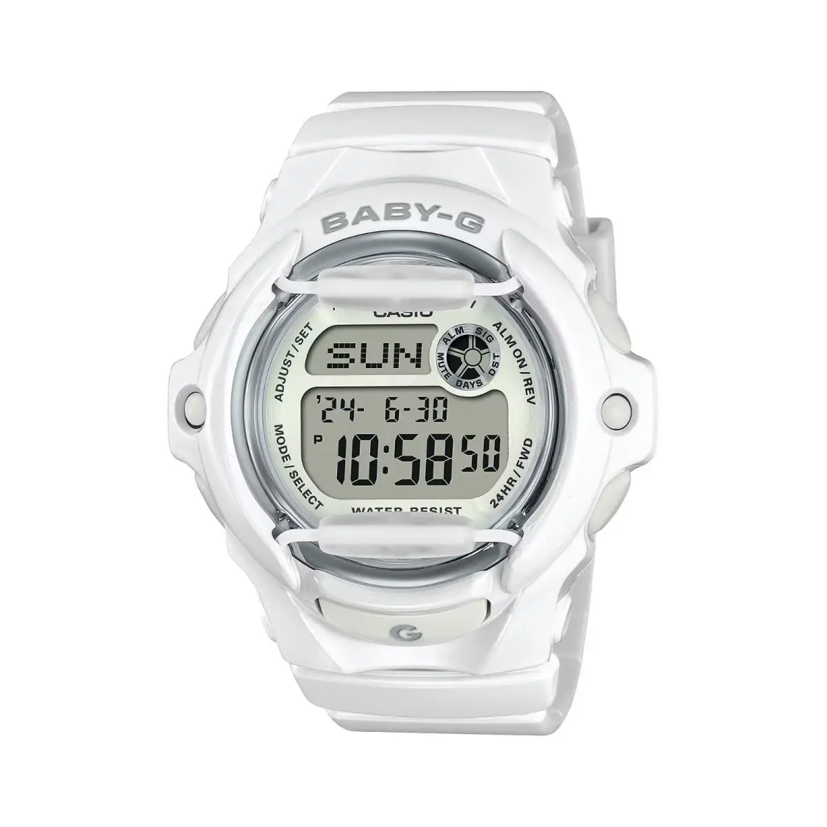 Women`s Watch Baby-g BG169U-7 White Digital Watch by Casio
