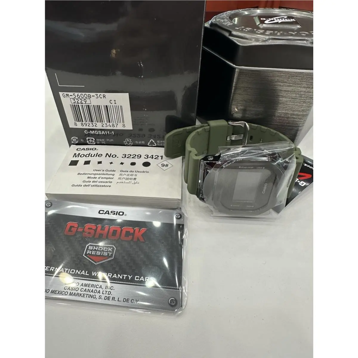 G Shock Watch GM-5600B-3CR Digital Watch Rare by Casio