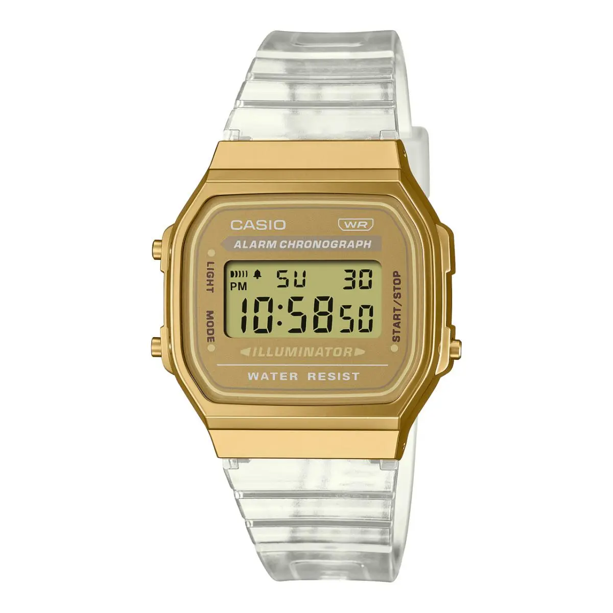 Vintage A168XESG-9A Translucent Resin Digital Quartz Casual Unisex`s Watch by Casio