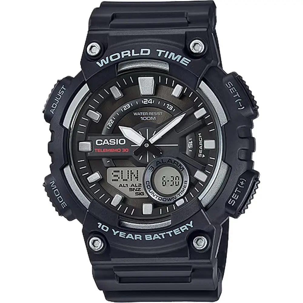 Men’s Analog-digital Sport Watch with Black Dial - AEQ-110W-1AV by Casio