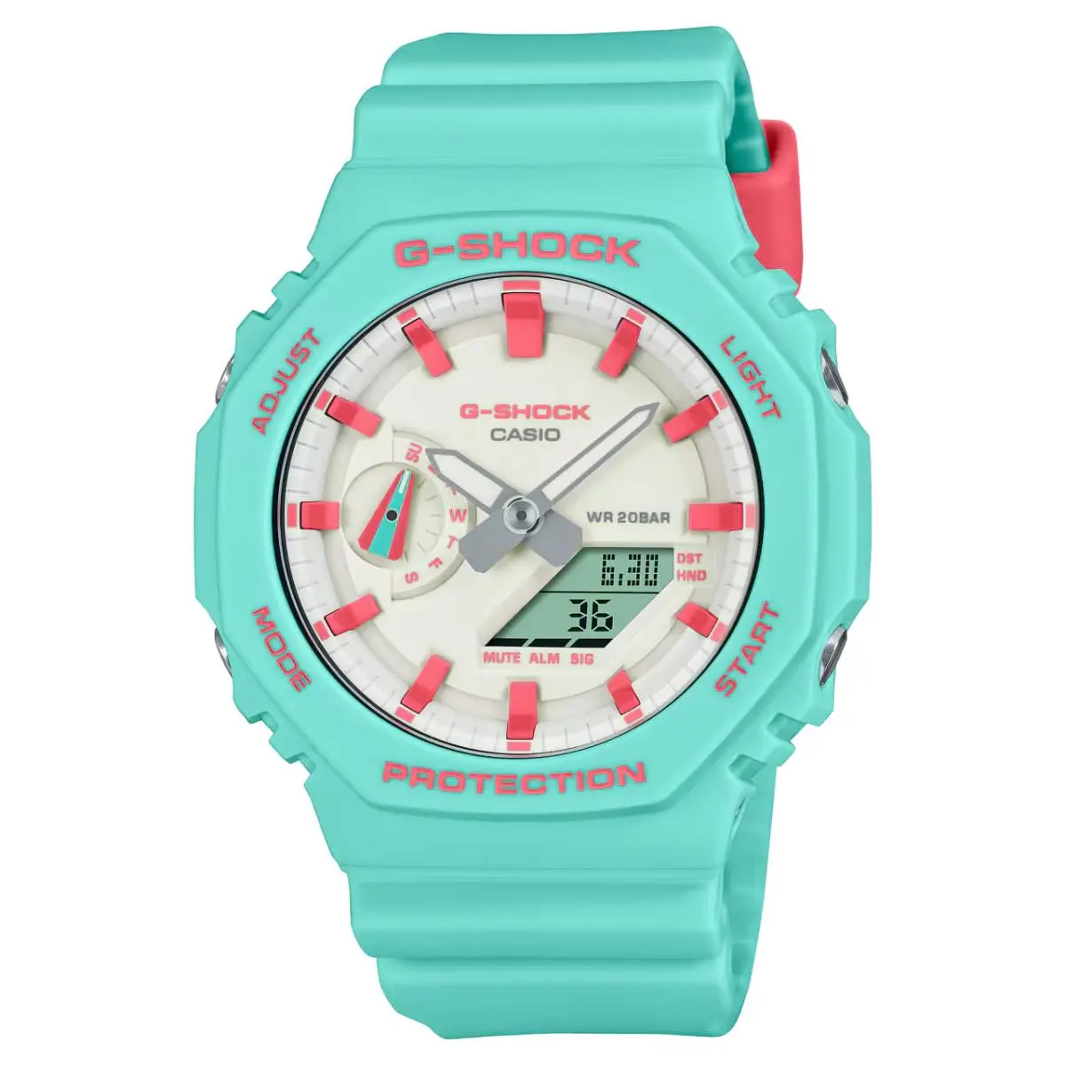 GA-2100RB-3AJR G-shock Green Dial Sport Watch Mint Japan by Casio