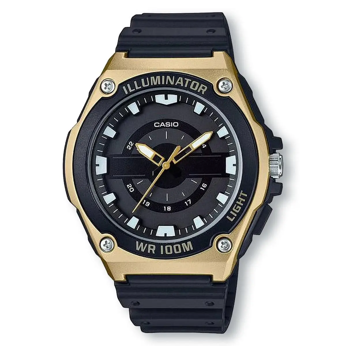 MWC100H-9AV Illuminator Heavy-duty Sport Watch Black/gold by Casio