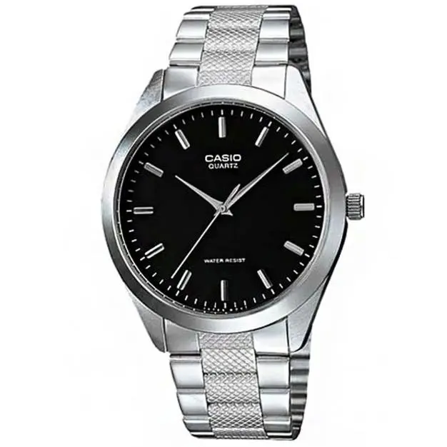 Women`s Analog Stainless Steel Band Casual Black Dial Watch LTP-1274D-1A by Casio