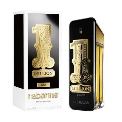 1 Million Black  3.4 Oz Eau De Parfum Men Spray by Paco Rabanne