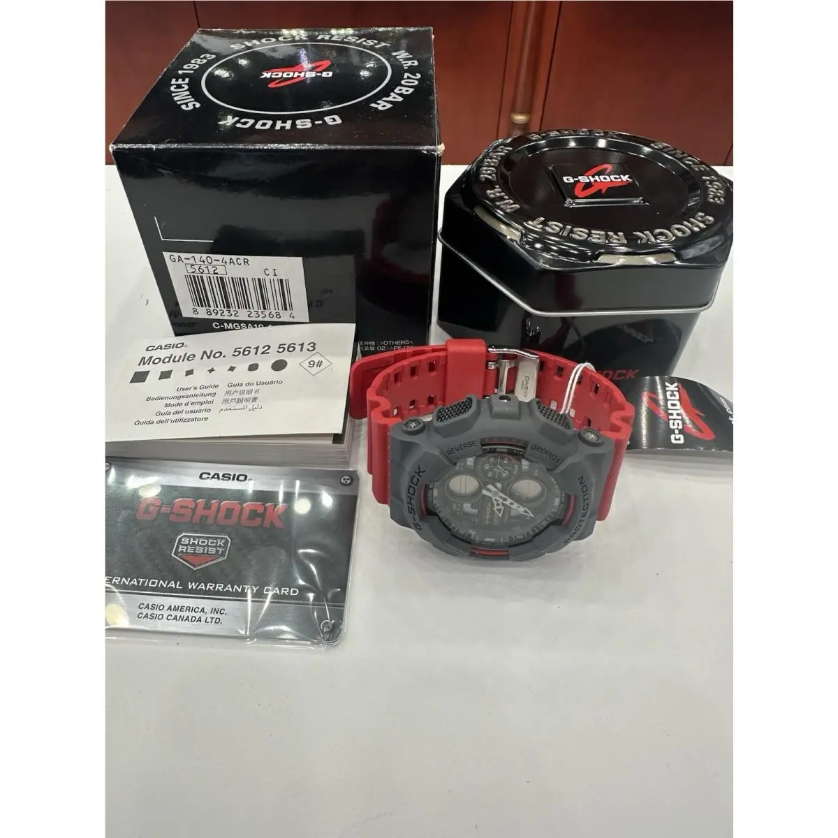 G Shock Watch GA-140-4ACR by Casio