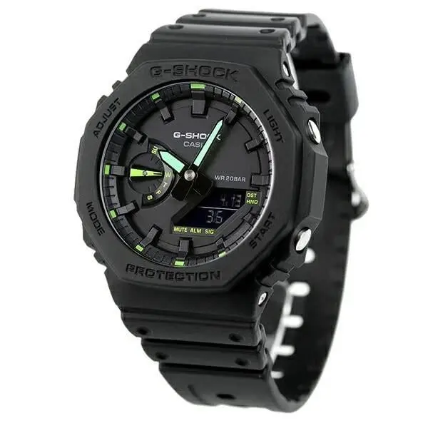 G-shock GA-2100-1A3JF Black Green Analog Digital Watch 200M Men’s by Casio