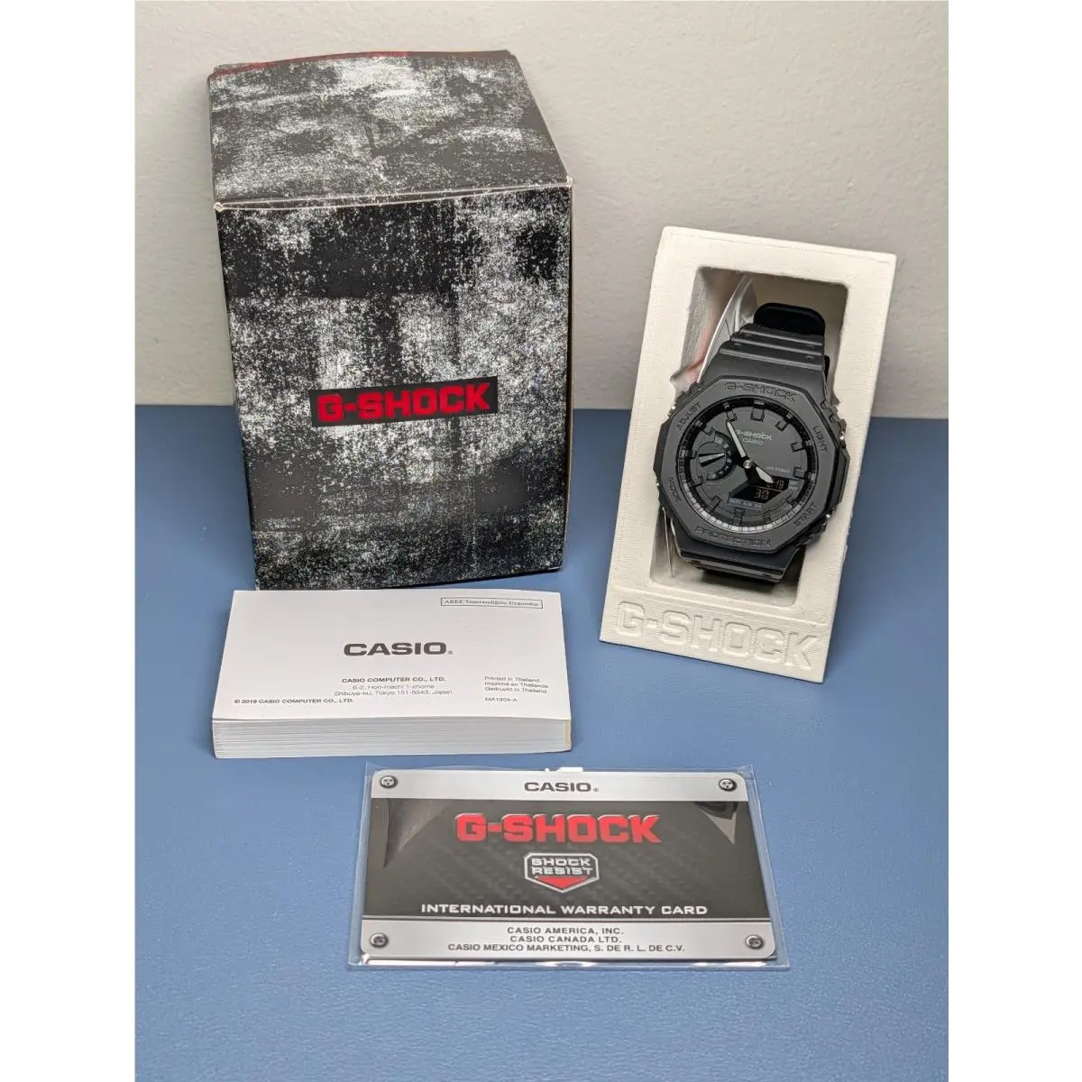 G-shock GA2100-1A1 Black Carbon Core Guard Analog Digital Watch by Casio