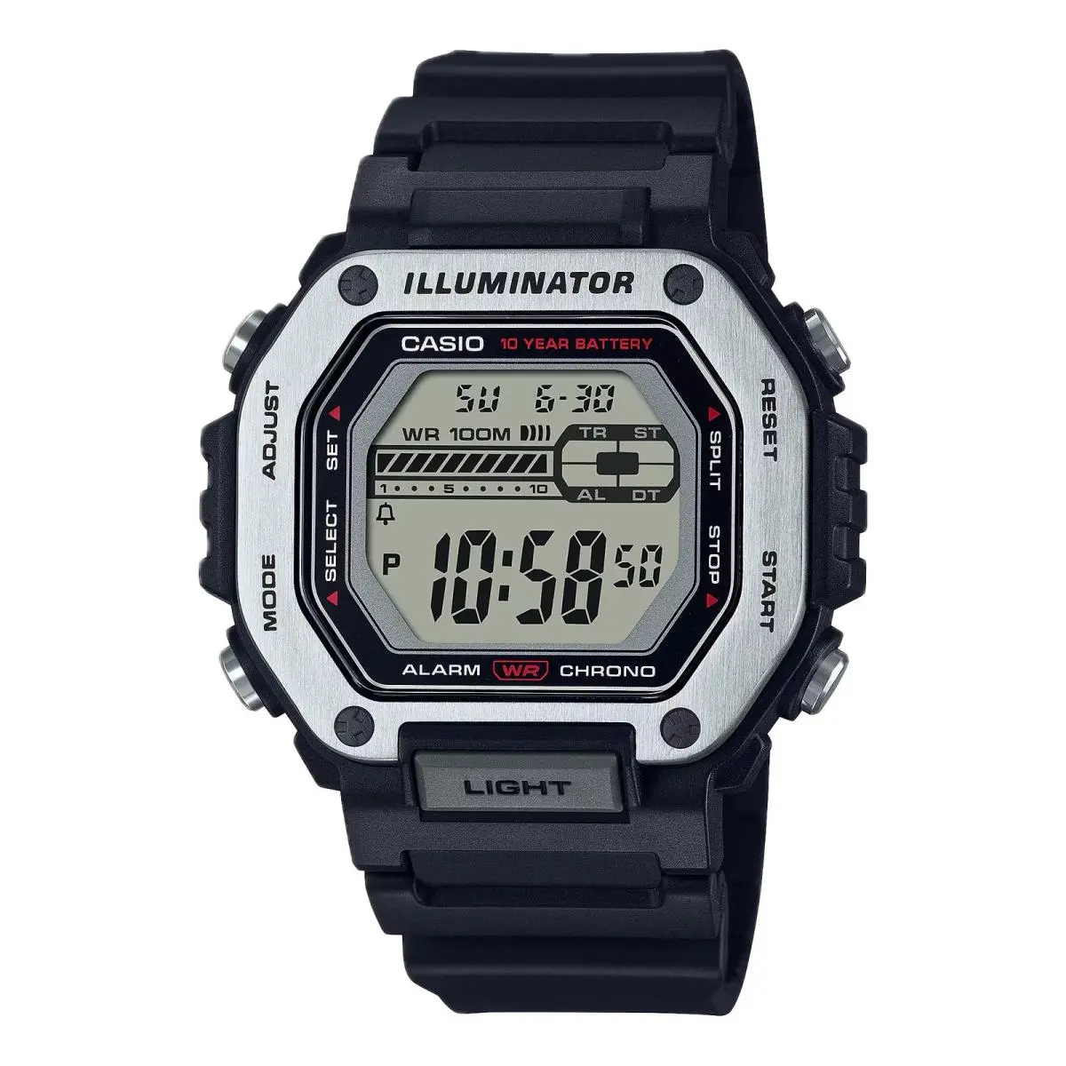 Casio Men`s Heavy-duty Digital Sport Watch with Black Dial - MWD-110H-1AV