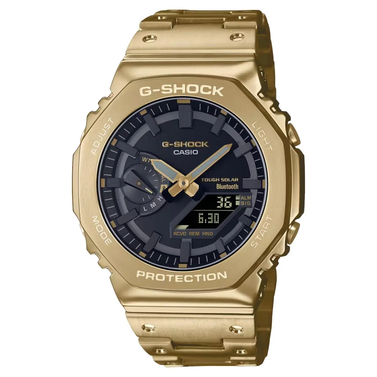 Solar Watch _g-shock/ Analog / Stainless Steel /BLK/GLD/GM-2100GD-9AJF by Casio