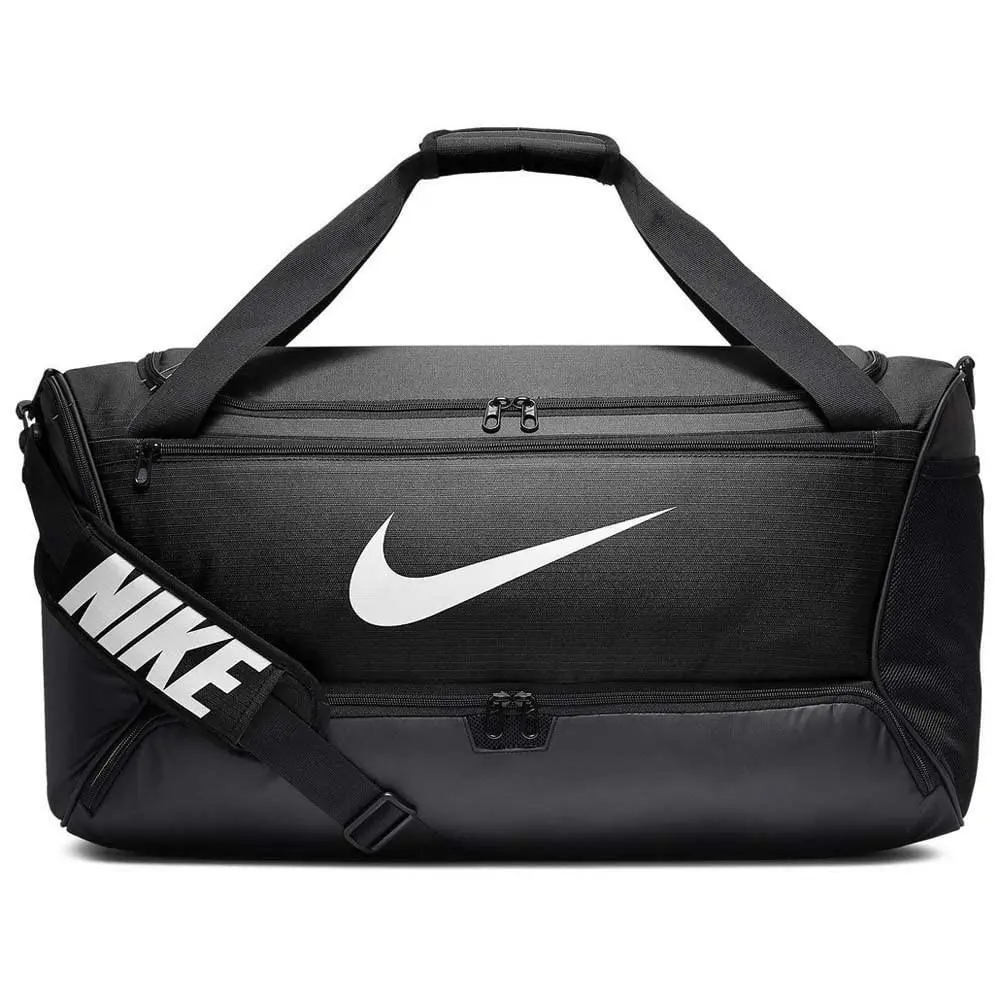 Brasilia Training Medium Duffle Bag Durable Medium Black/black/white by Nike
