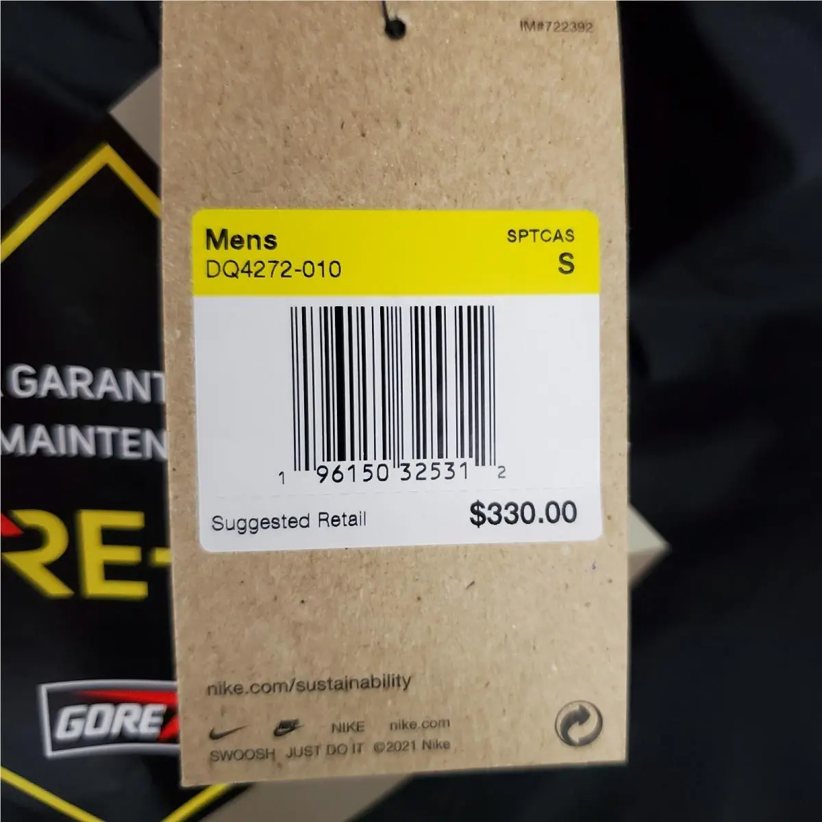 Nike clothing - golf casual jacket coat windbreaker swoosh nike fit full zip waterproof windproof vintage performance sportswear wicking breathable 2023 nba all star game storm fit advanvced goretex gore tex salt - Black 5