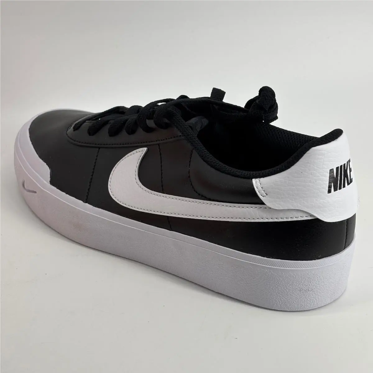 Court Shot Sneakers Mens 10 Black White Low Top FQ8146-002 Classic Casual by Nike