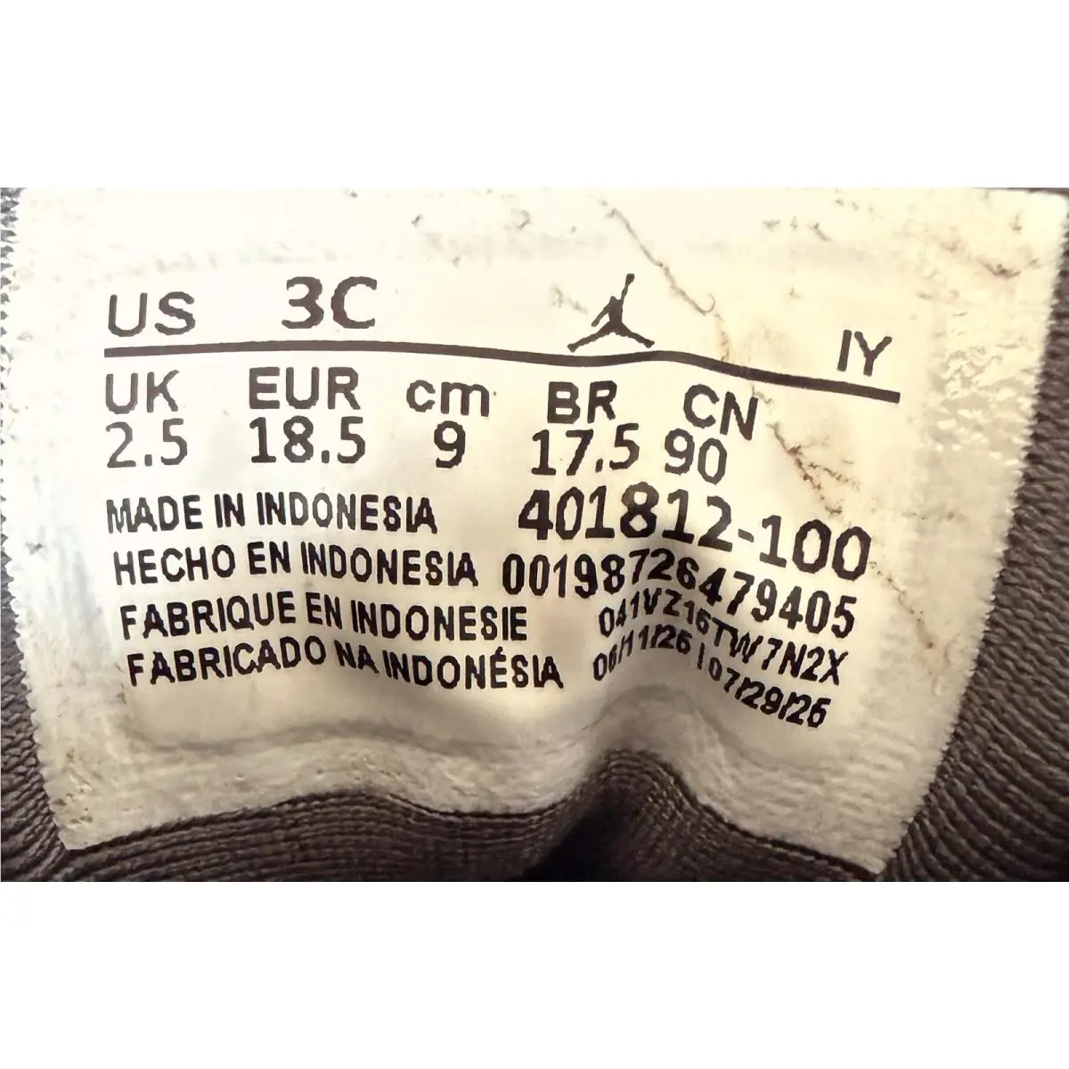 Nike shoes - White/Blue/Gray (UPC: 0198726479405) 7