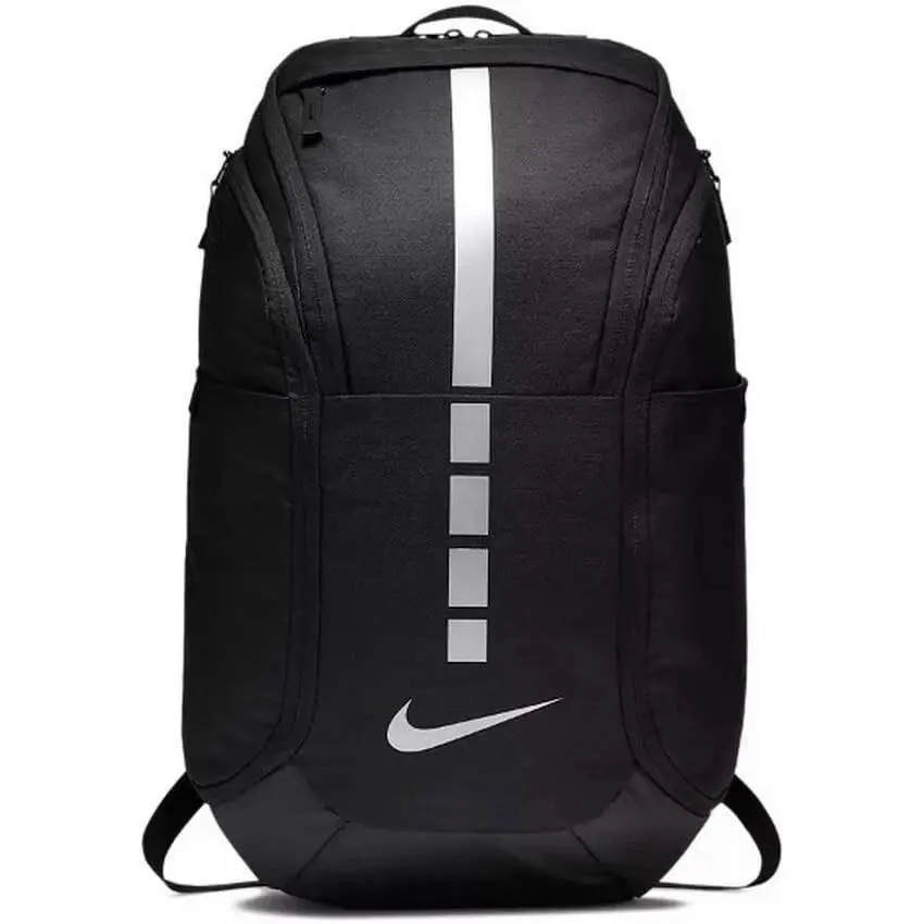 Elite Hoops Pro Stripes Basketball Backpack Black Metallic One Size by Nike