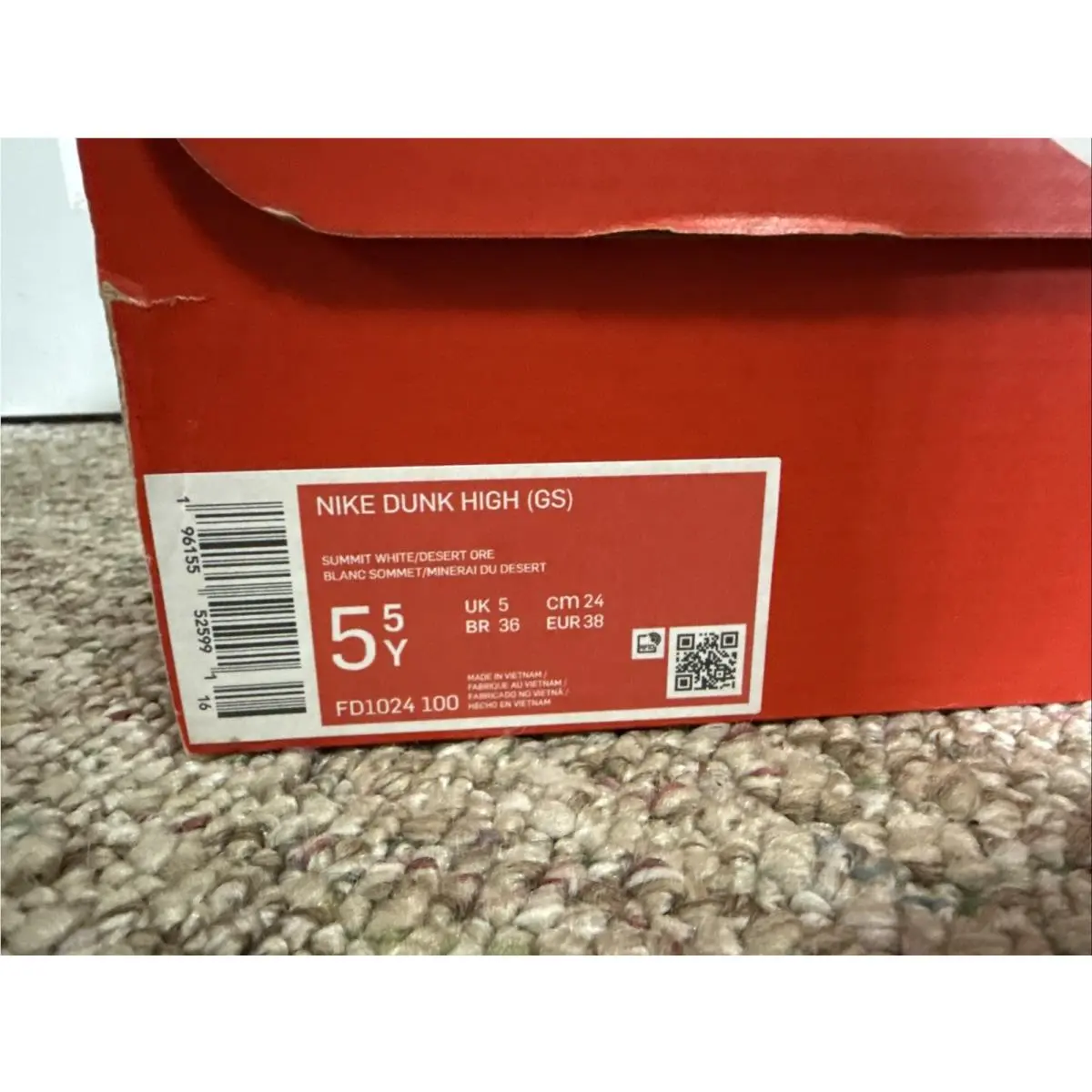 Nike shoes - Nike Dunk High GS - Dunk High - White 8