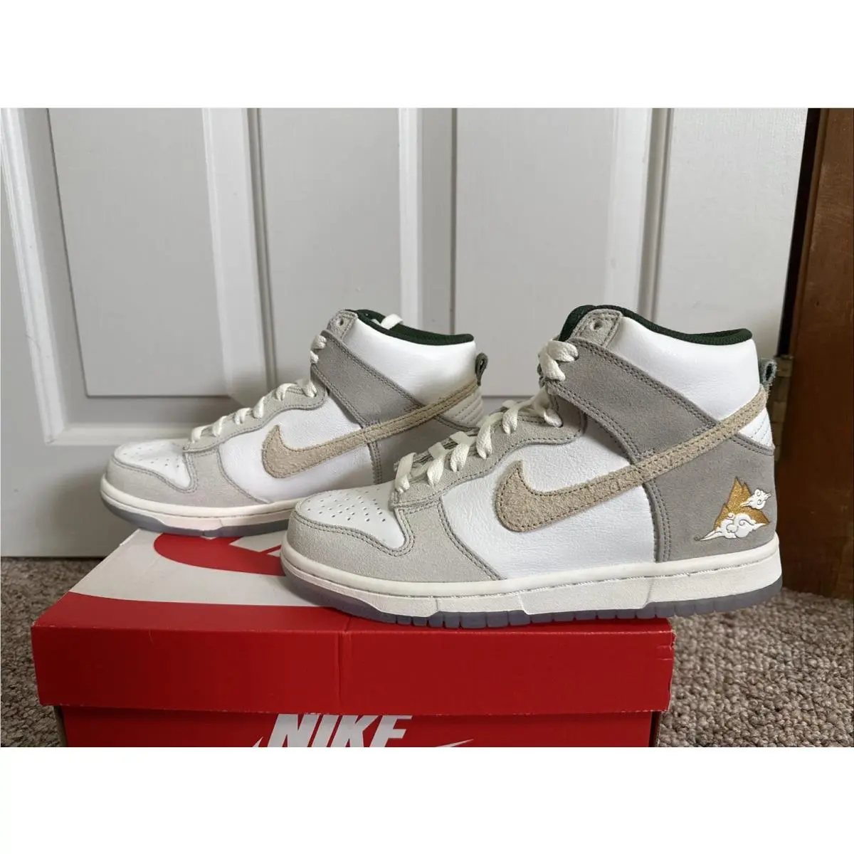 Nike shoes - Nike Dunk High GS - Dunk High - White 3