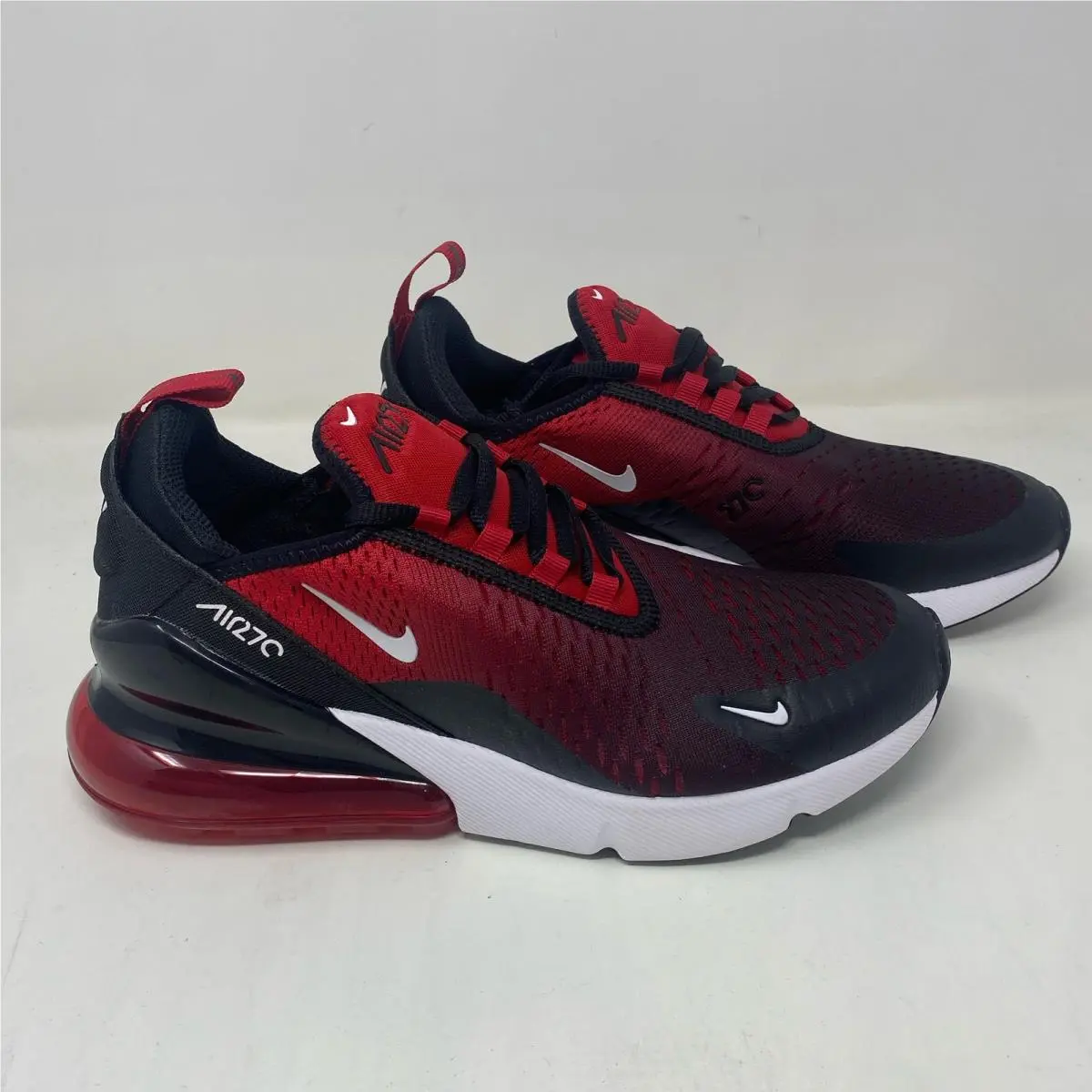 Air Max 270 GS Gym Red/black/white 6.5Y Big Kids by Nike