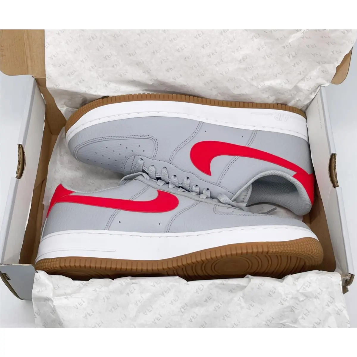 Nike shoes - Air Force 1 `07 2 Low - CI0057-003 - Gray Red 7