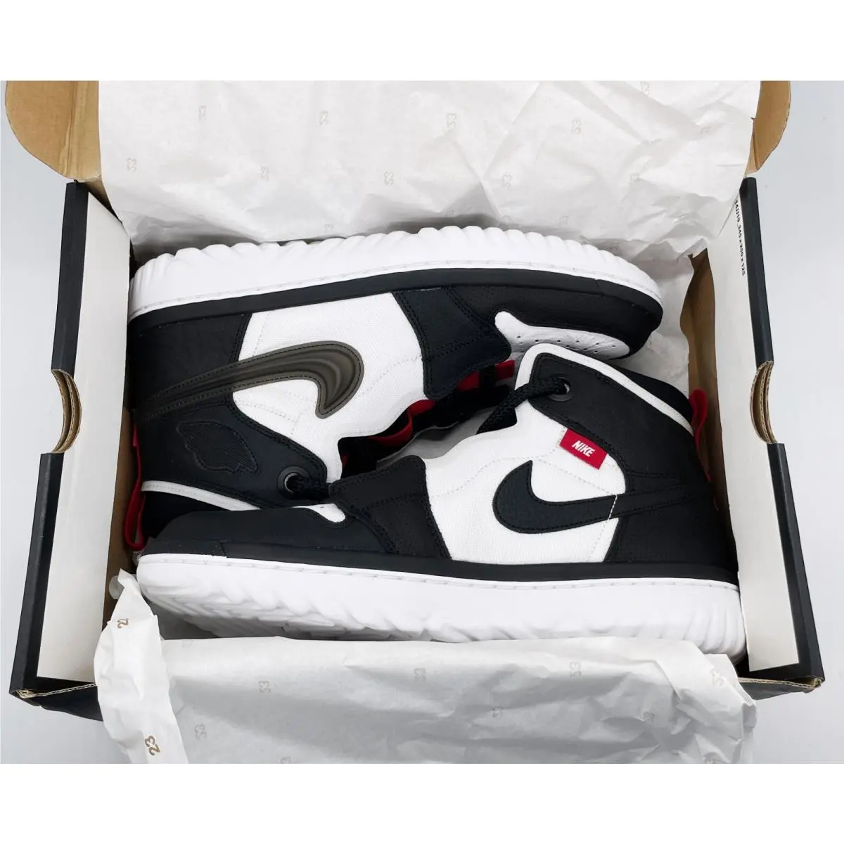 Nike shoes - Jordan 1 High React - High React - AR5321016 - Black White Red 7