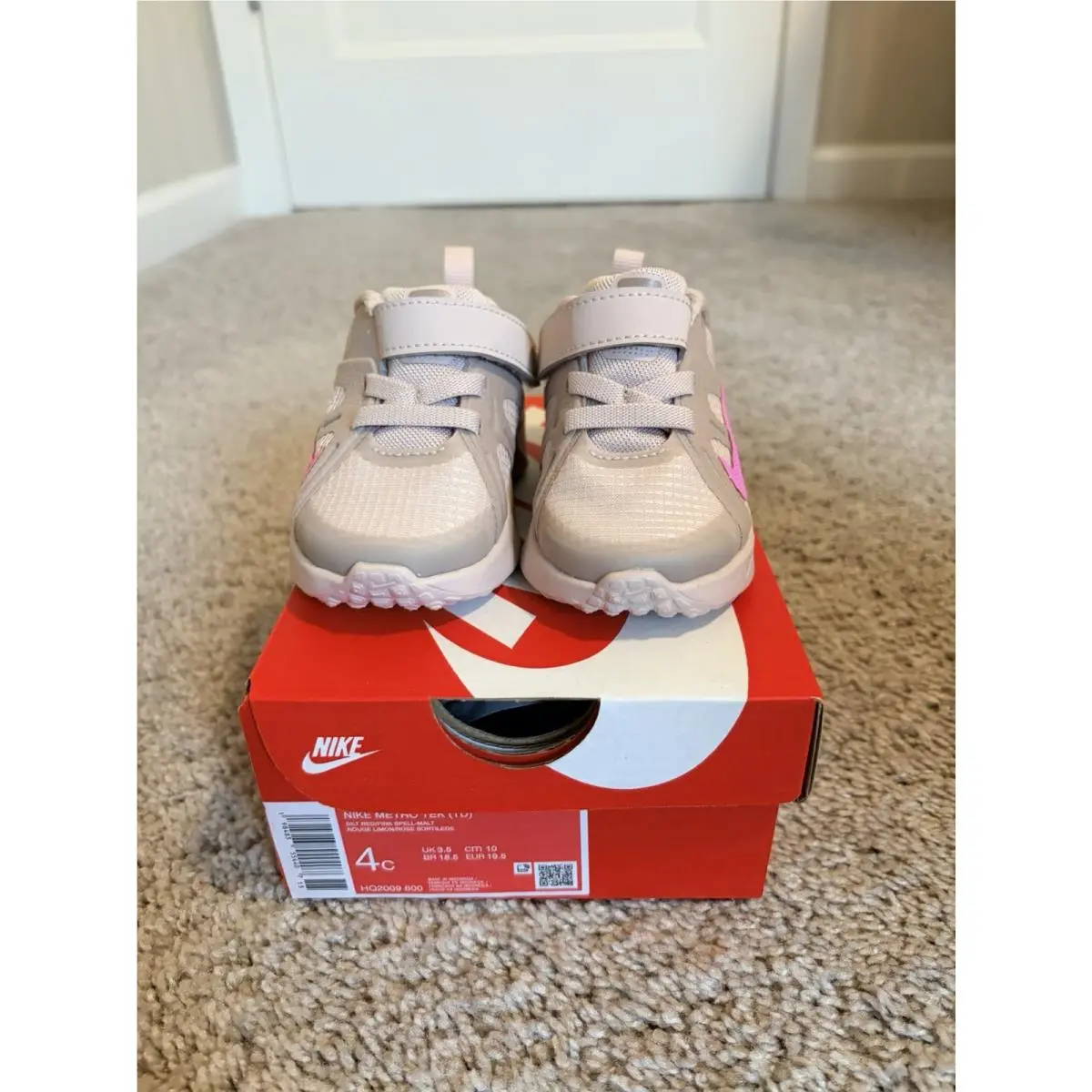 Unisex Kids Metro Tek Infant/toddler Silt Red/pink Spell/malt 4c by Nike