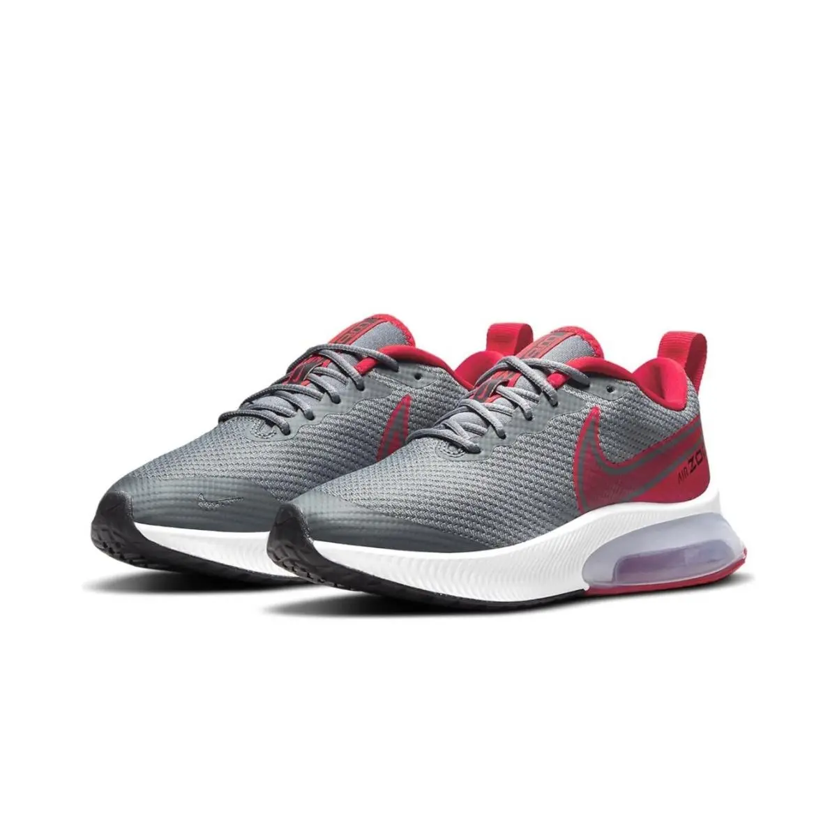 Air Zoom Arcadia Big Kids Gym Tennis Running Shoes Gray Red Size 7 Youth by Nike