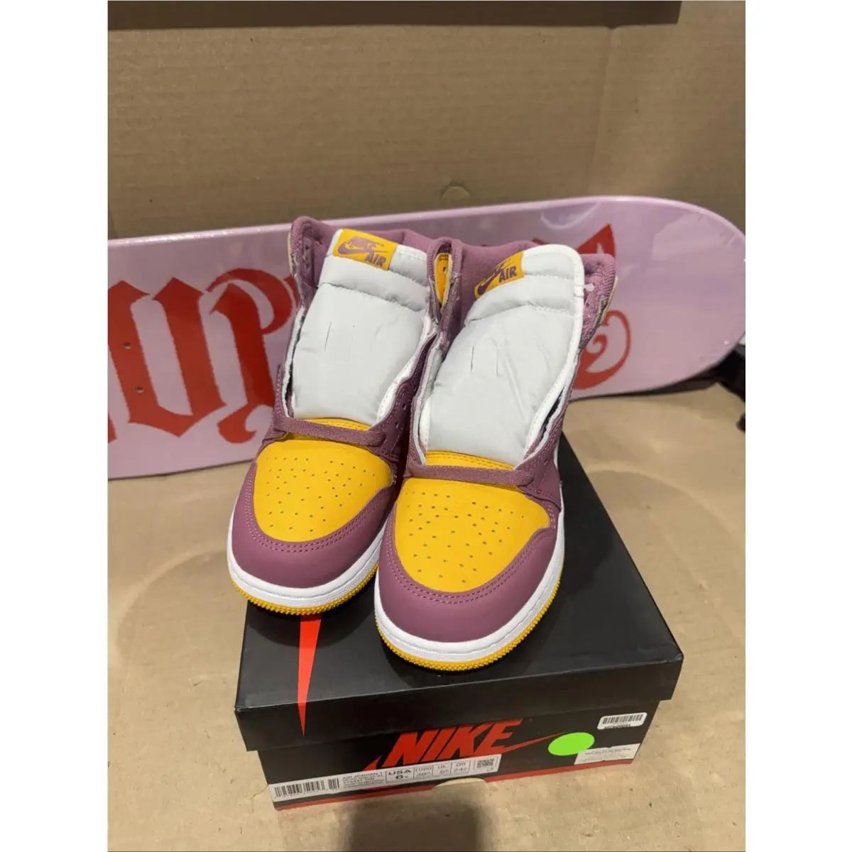 Nike shoes - Air Jordan 1 - Air - Purple, Yellow, White 2