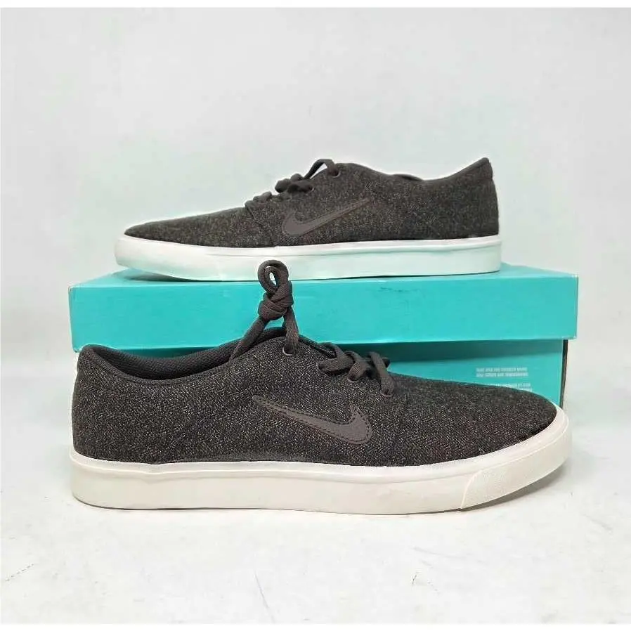 10  SB Portmore Canvas Premium Skate Shoes Baroque Brown by Nike