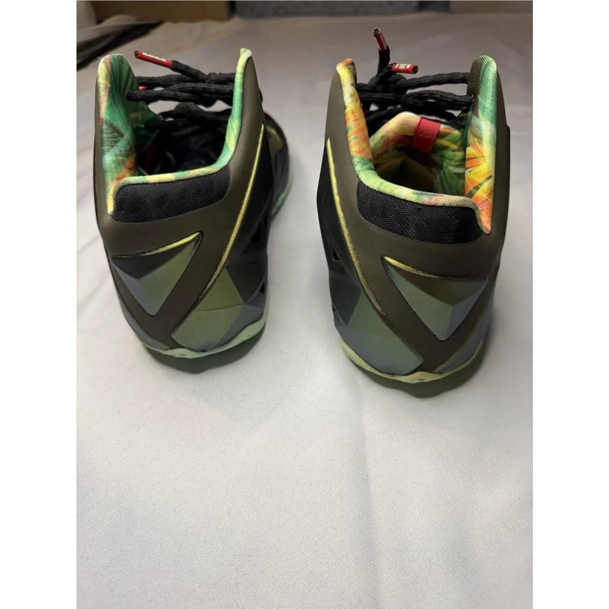 Nike shoes - Nike LeBron 11 - LeBron - 616175-700 - Black, Gold, Green, Red 2