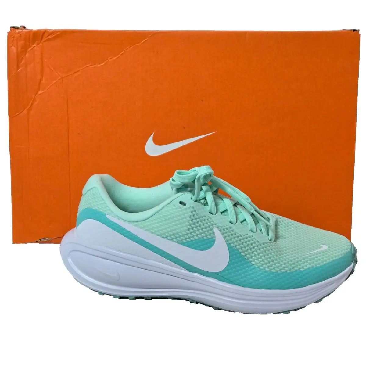 Women`s Revolution 8 Road Running Shoes Sneakers Mint Turquoise Size 6.5 by Nike