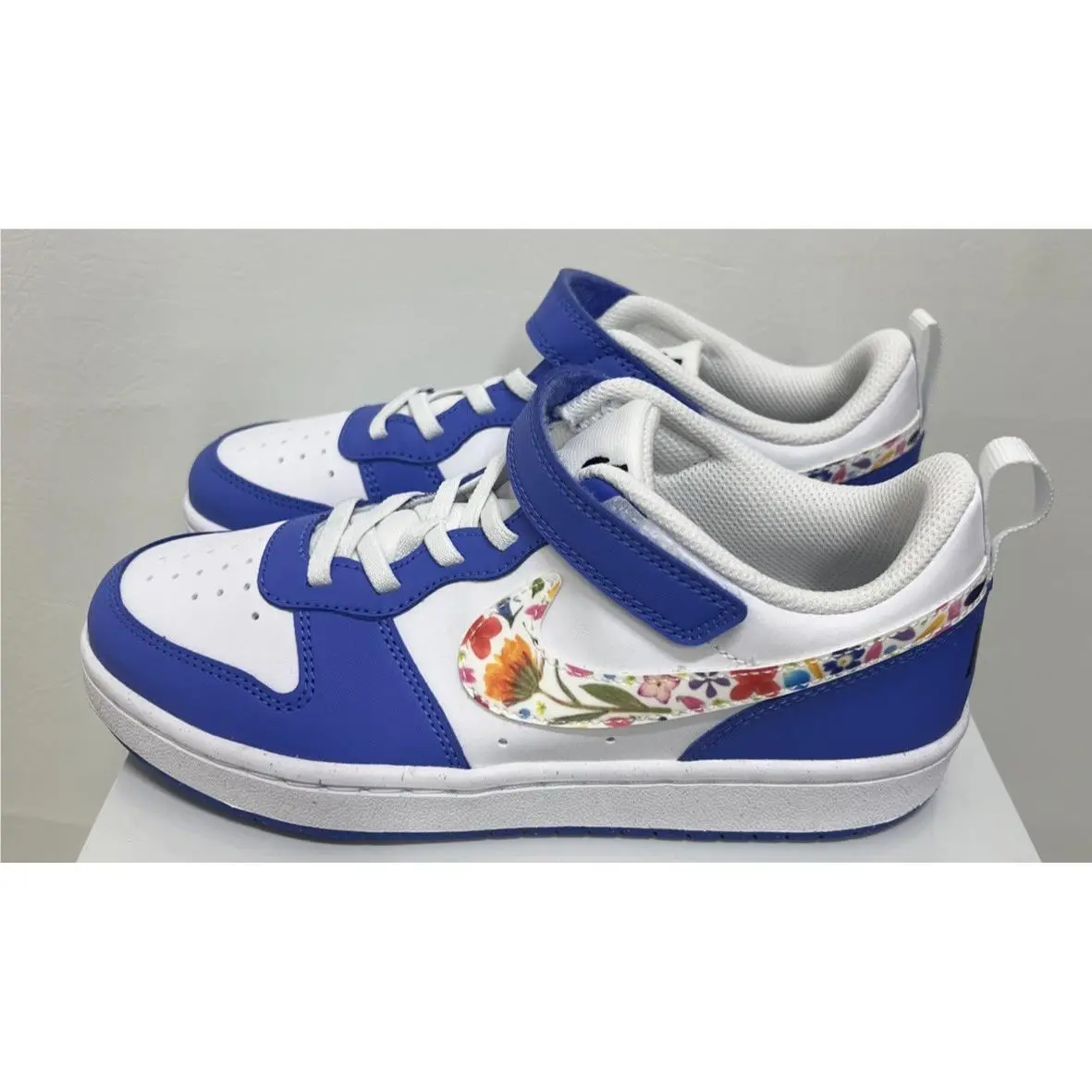 Nike shoes - Nike Court Borough - Court Borough - White/Blue (UPC: 0198726886005) 1