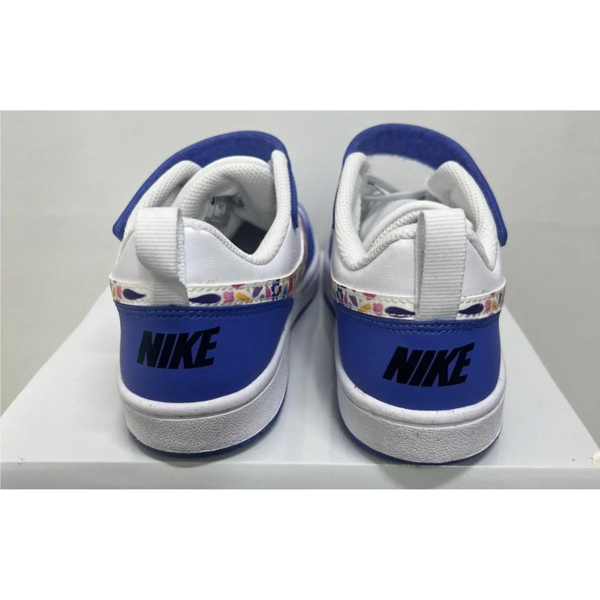 Nike shoes - Nike Court Borough - Court Borough - White/Blue (UPC: 0198726886005) 2
