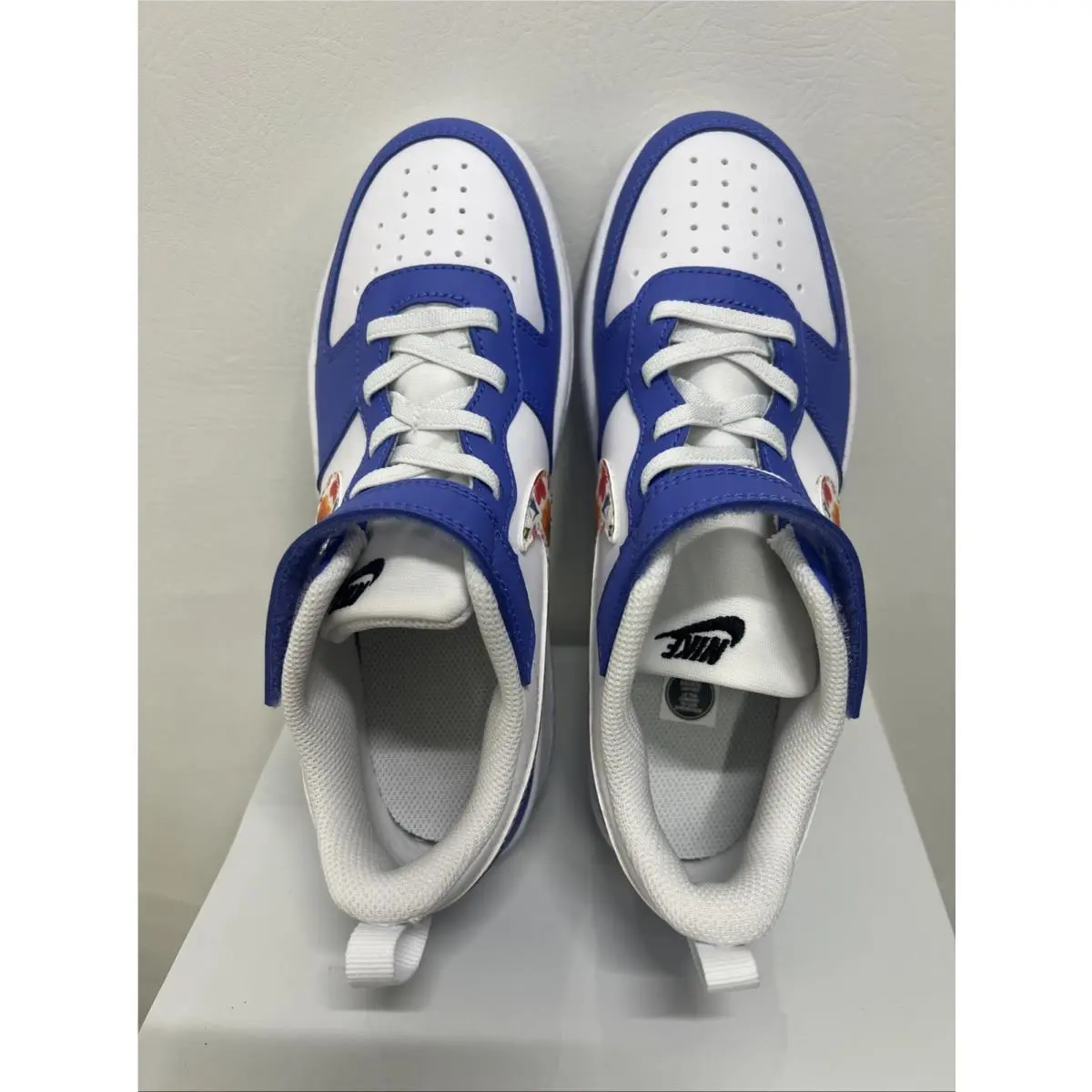 Nike shoes - Nike Court Borough - Court Borough - White/Blue (UPC: 0198726886005) 3
