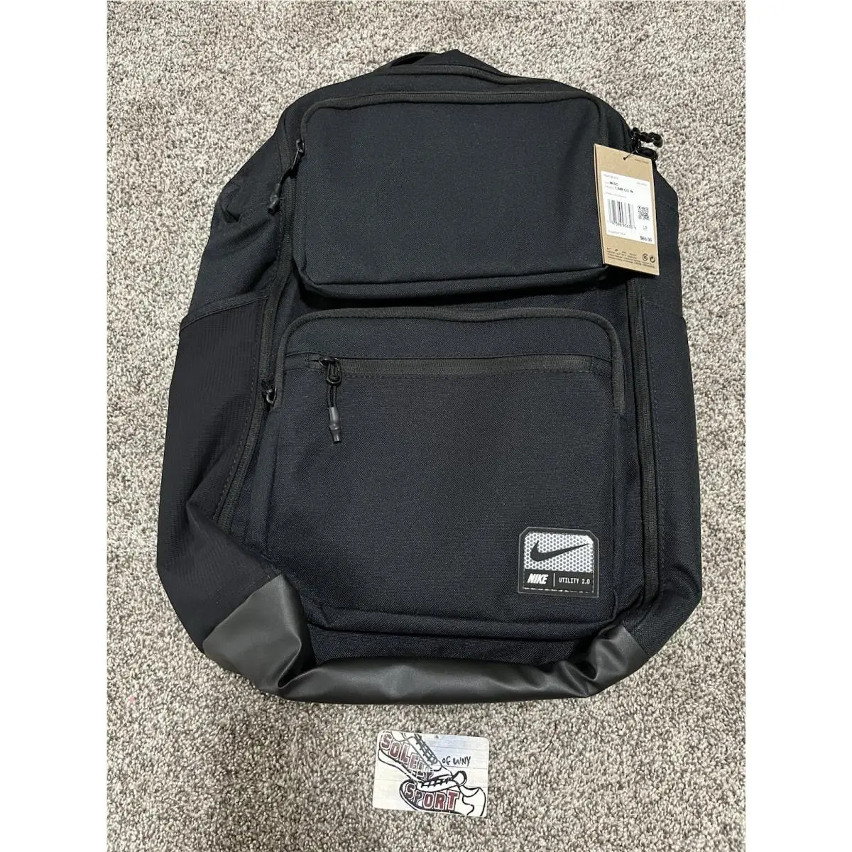 Utility Speed 2.0 27L Backpack Black White Gym Bag FN4106-010 by Nike
