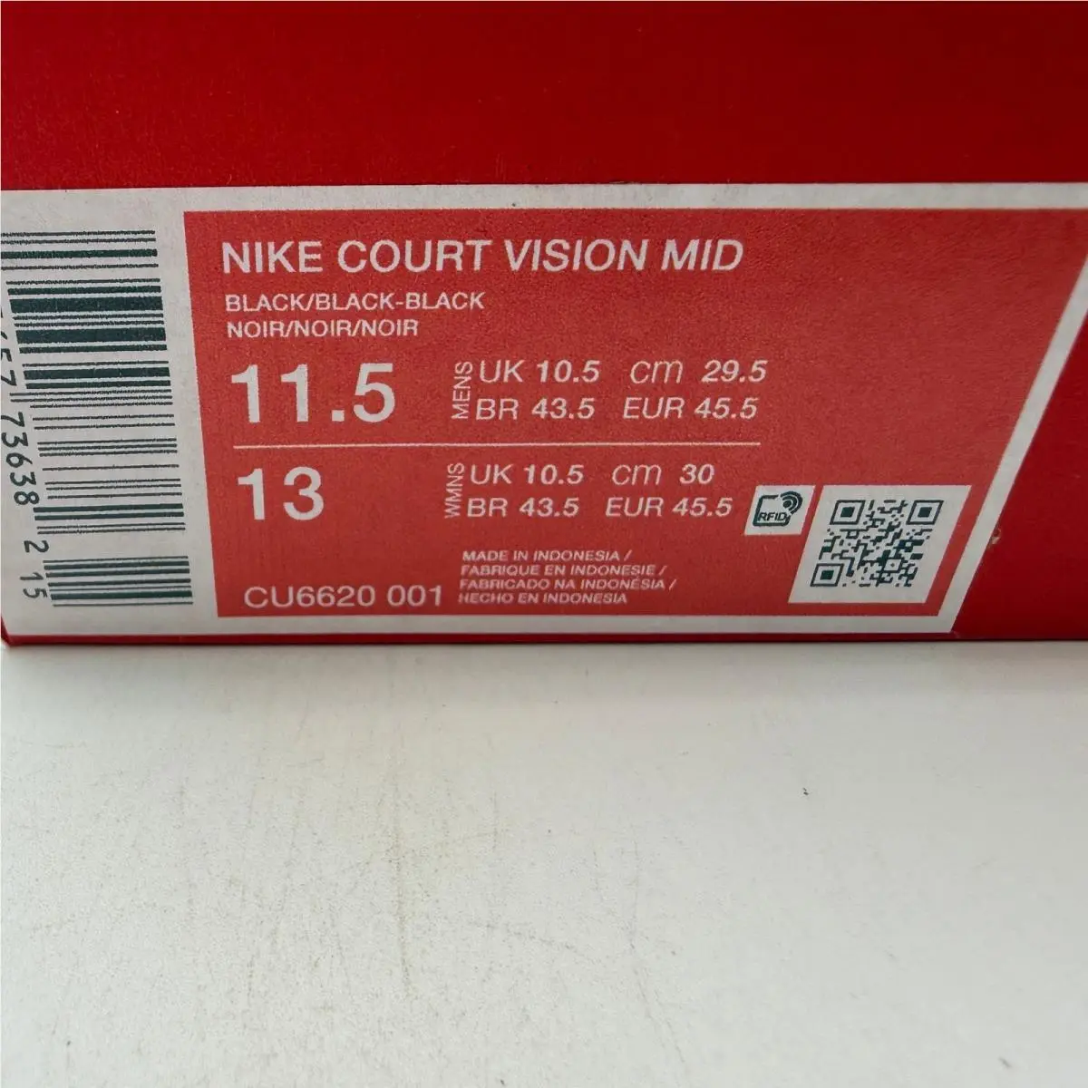 Nike shoes - Nike Court Vision Mid - Court Vision Mid - Black 5