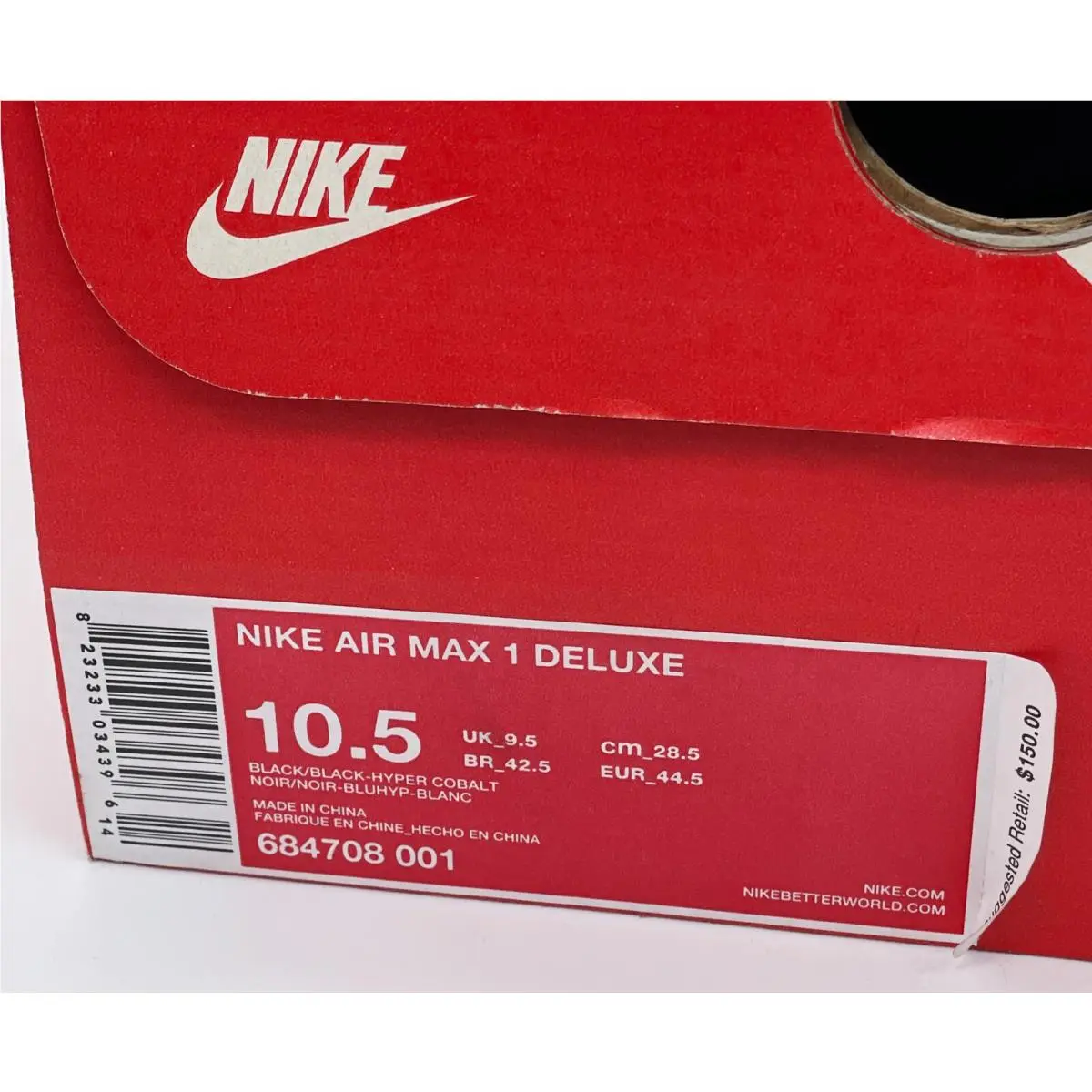 Nike shoes - Nike Air Max 1 Deluxe Safari - 684708 001 - Black 12
