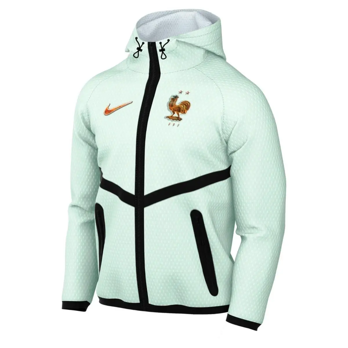 Nike France Fff Anthem Mesh Away Soccer Jacket World Cup Green Size XL