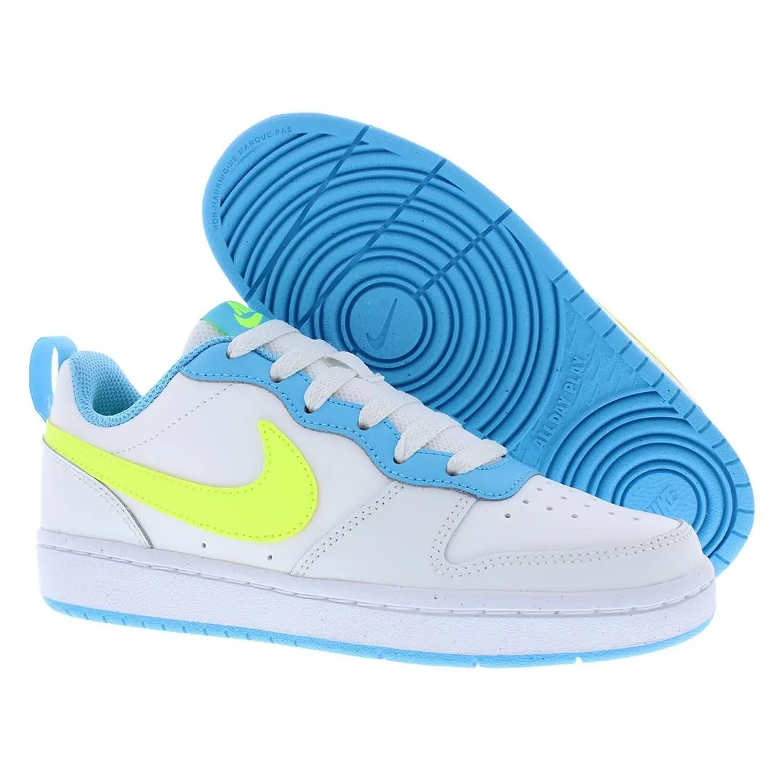Nike Court Borough Low 2 GS Boys Shoes Size 6.5 Color: Summit
