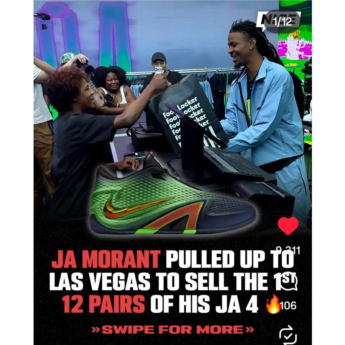 Nike shoes - Nike JA 4 - IM4135-405 - Green 0
